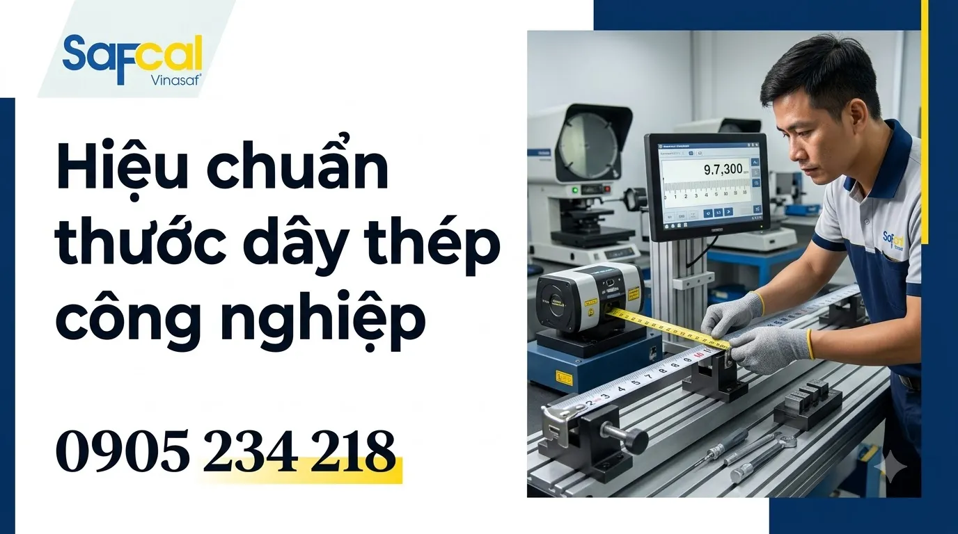 Hiệu chuẩn thước dây thép công nghiệp